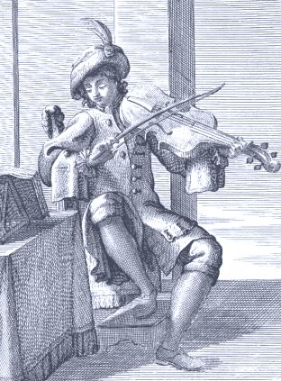 “Violino”. Illustration No. LXVII from Buonanni.